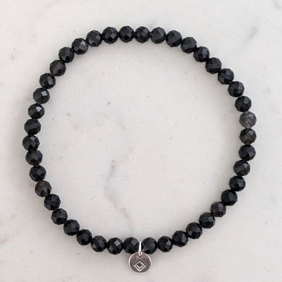 obsidian gemstone bracelet