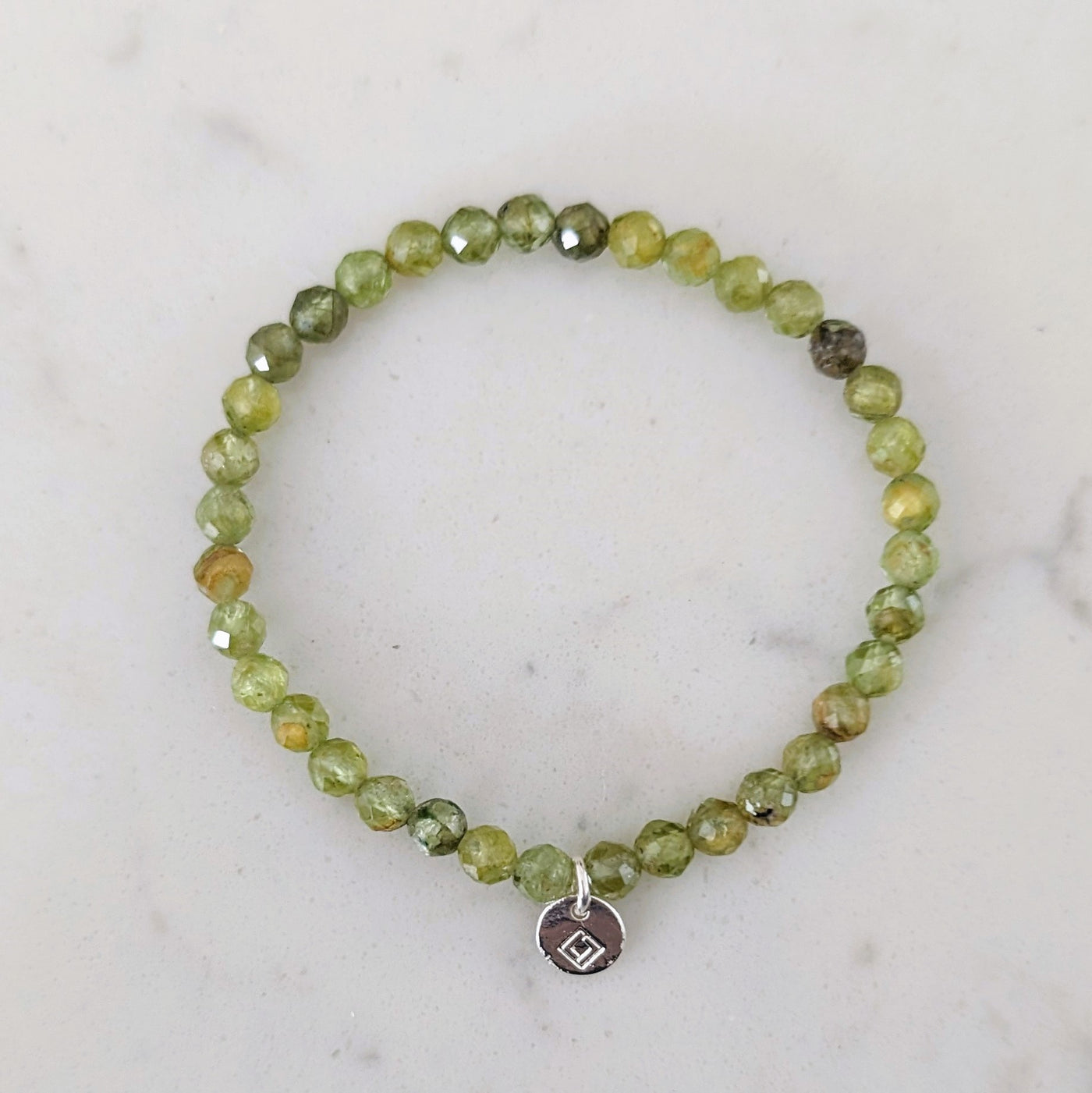 peridot children's gemstone bracelet