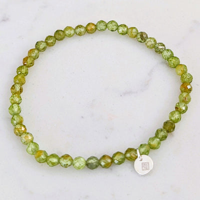 peridot gemstone bracelet