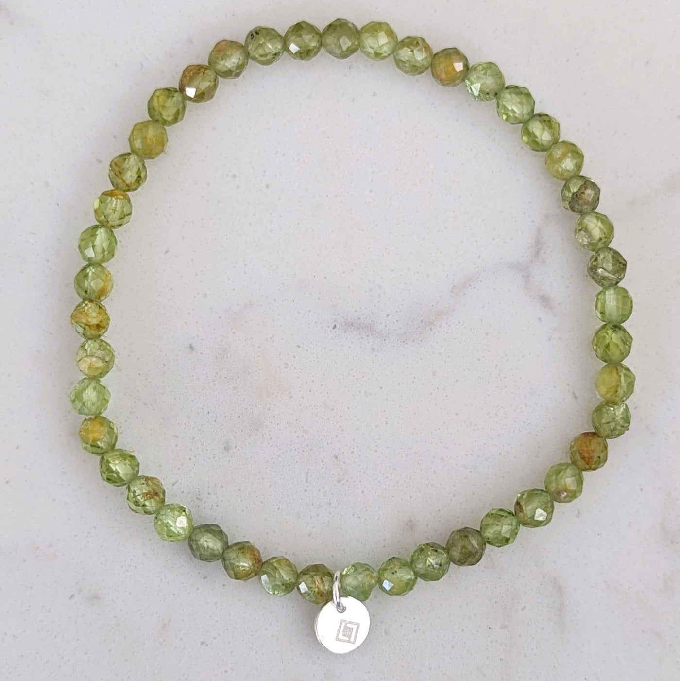 peridot gemstone bracelet