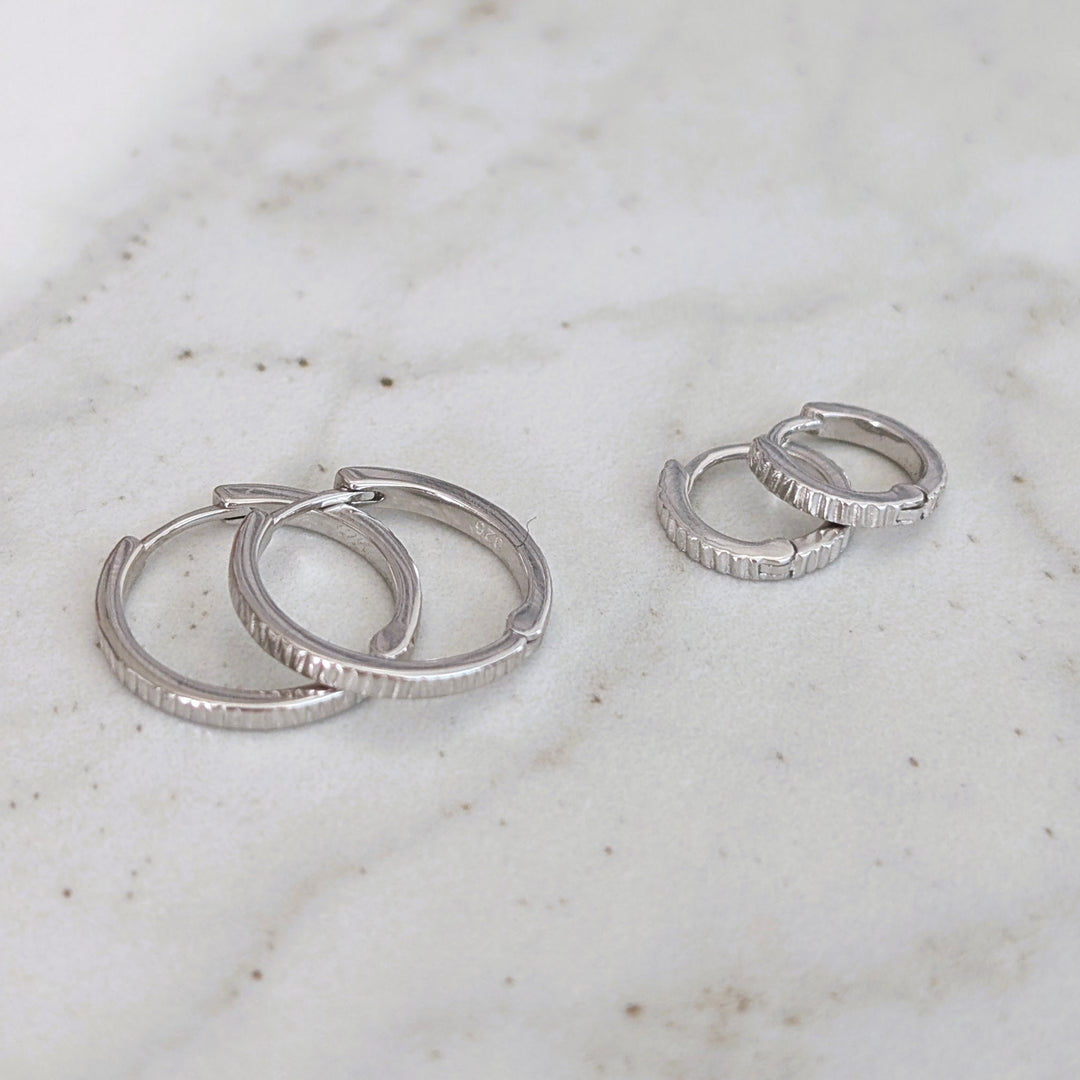 Textured Hoop Earrings