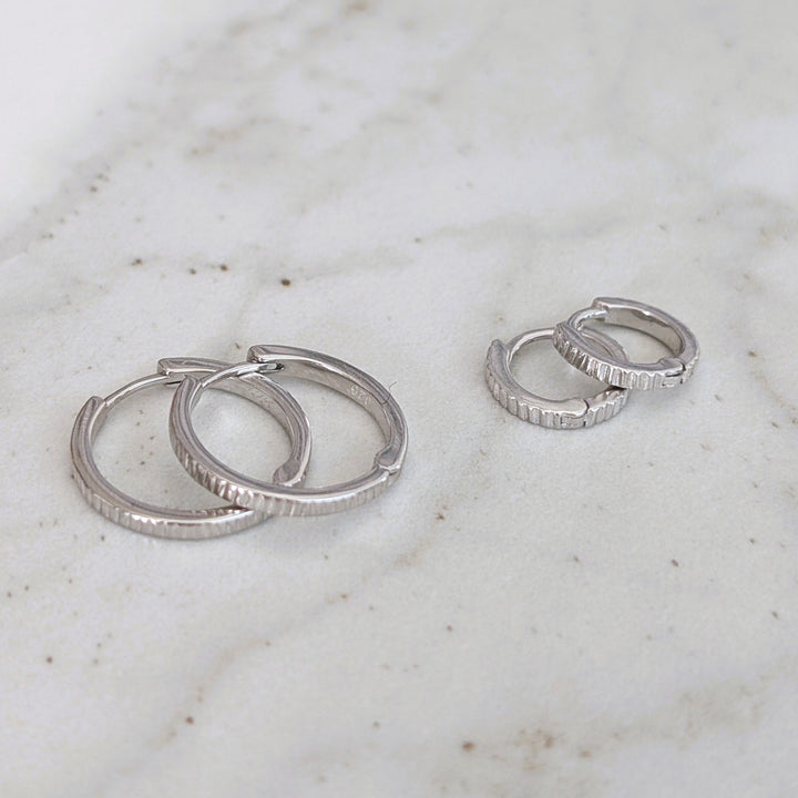 Textured Hoop Earrings