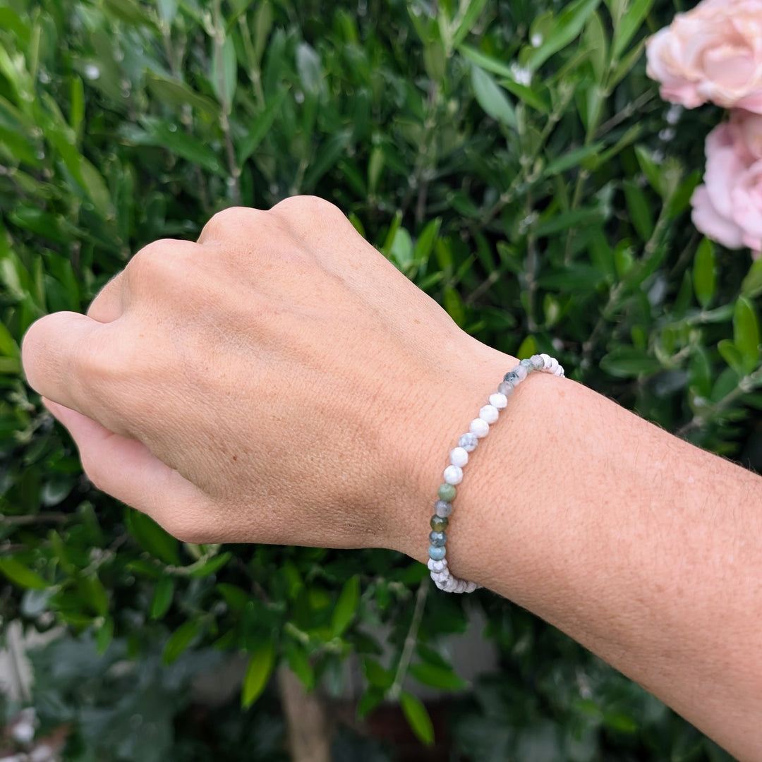 Inner Peace, Balance, Grounding and Abundance Gemstone Bracelet