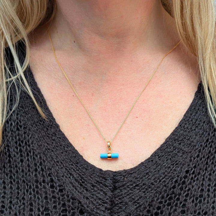 The T-Bar Turquoise Necklace