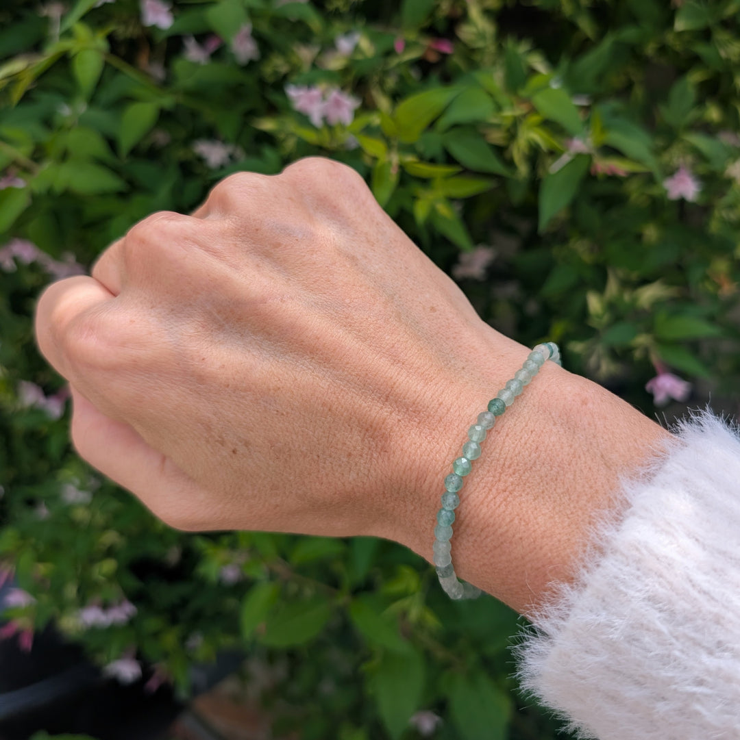 light green aventurine gemstone bracelet