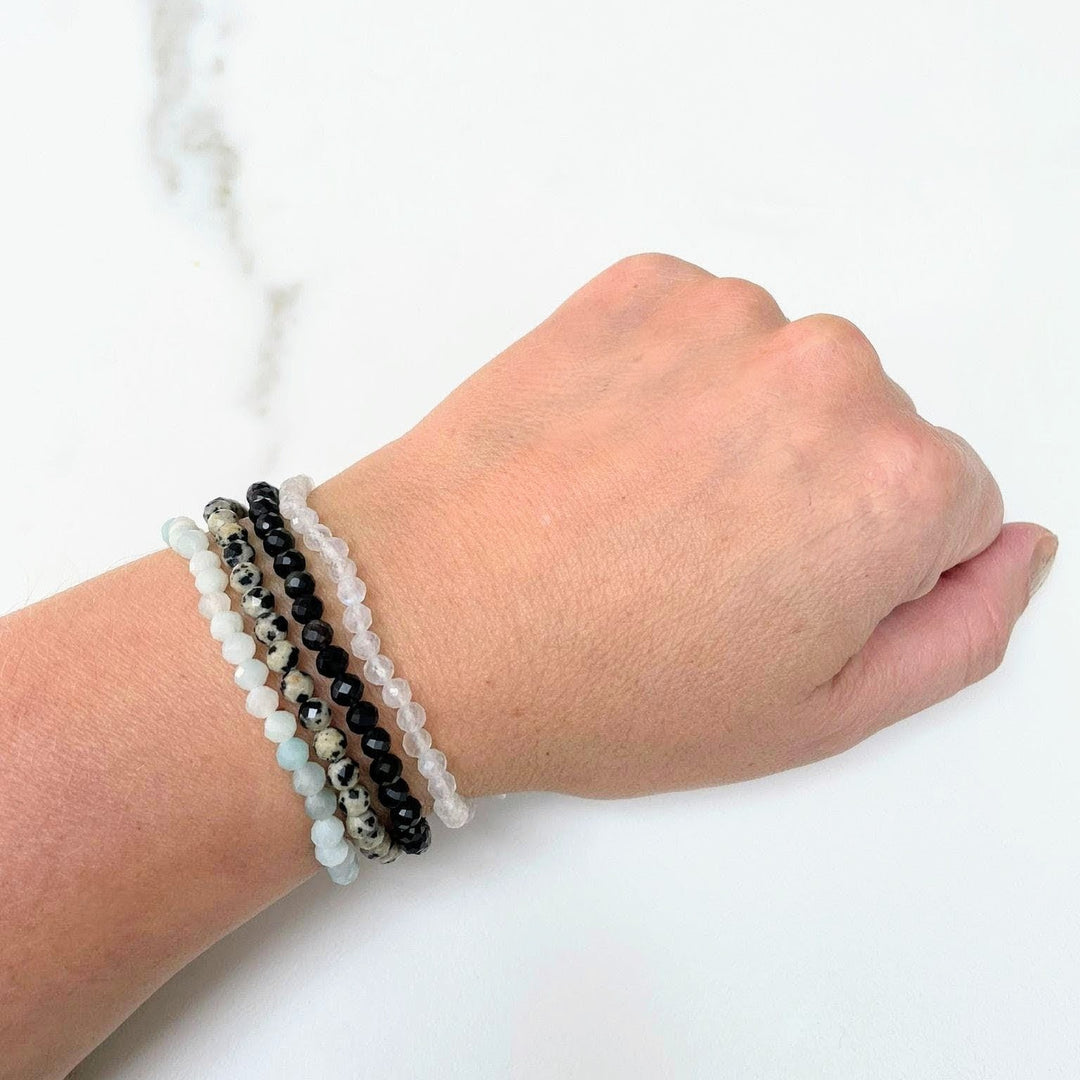 Safe, Happy Travels and New Beginnings Gemstone Bracelet Set