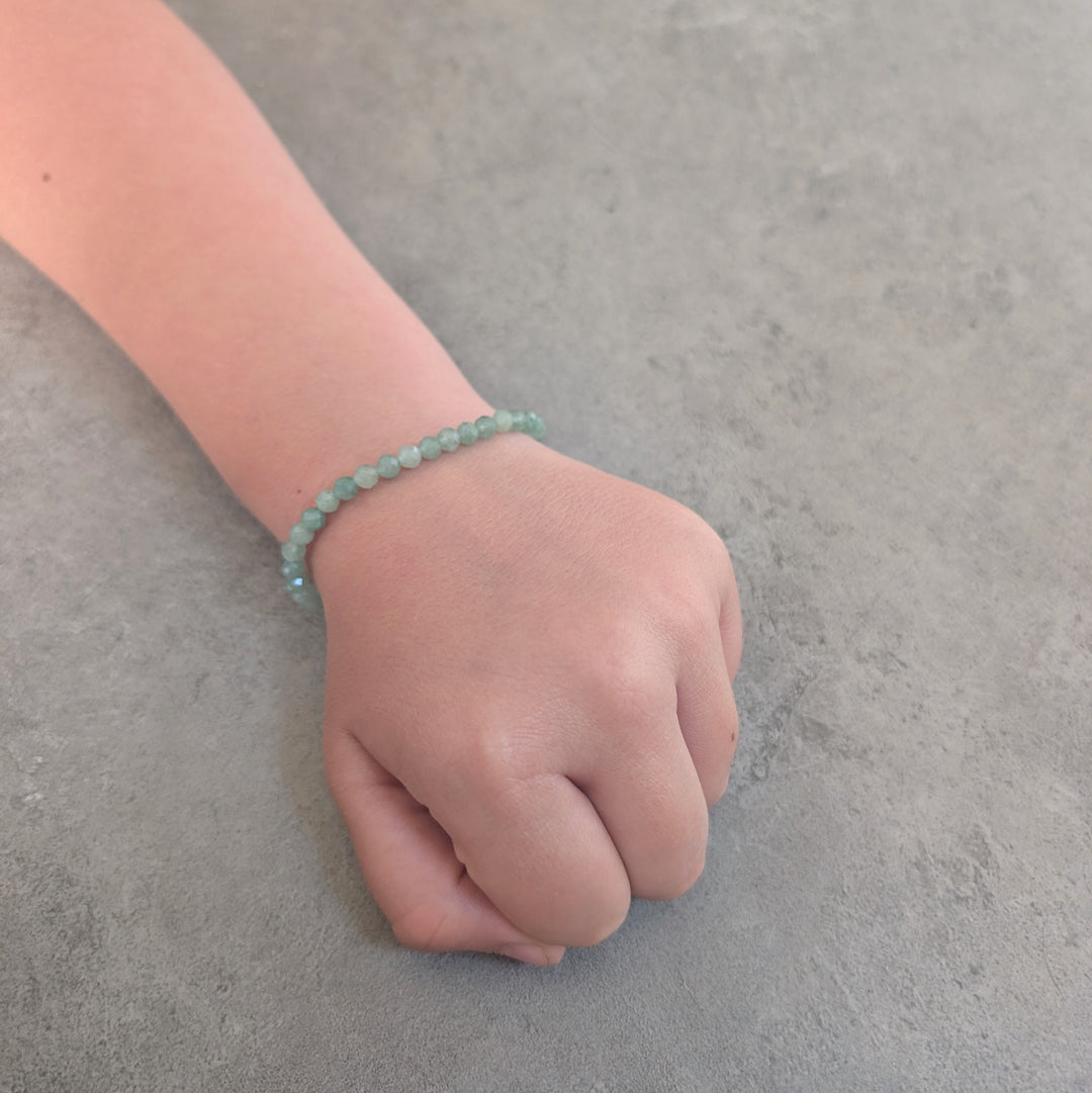 children's green aventurine gemstone bracelet