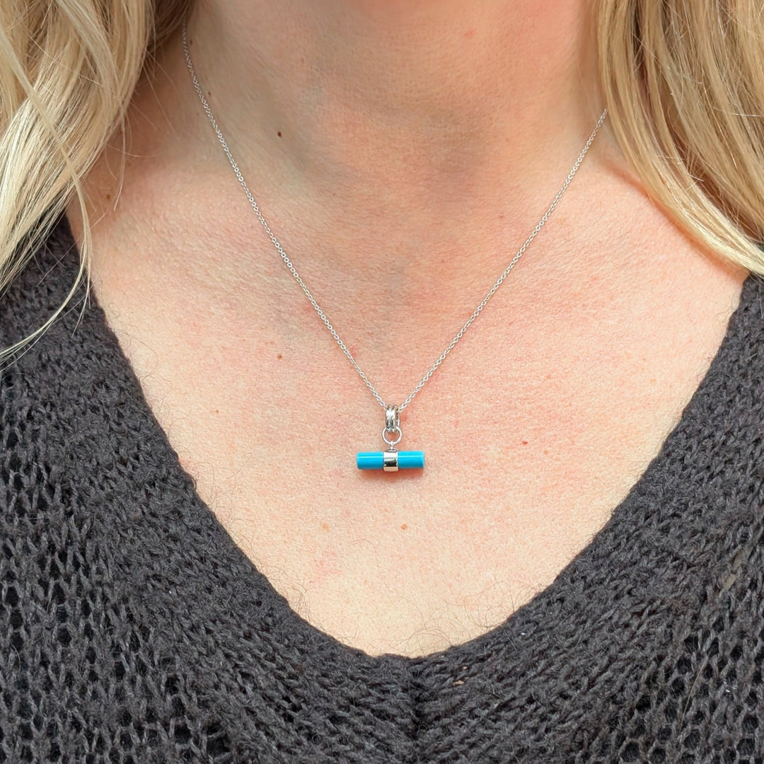 The T-Bar Turquoise Necklace