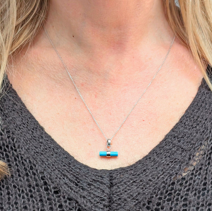 The T-Bar Turquoise Necklace