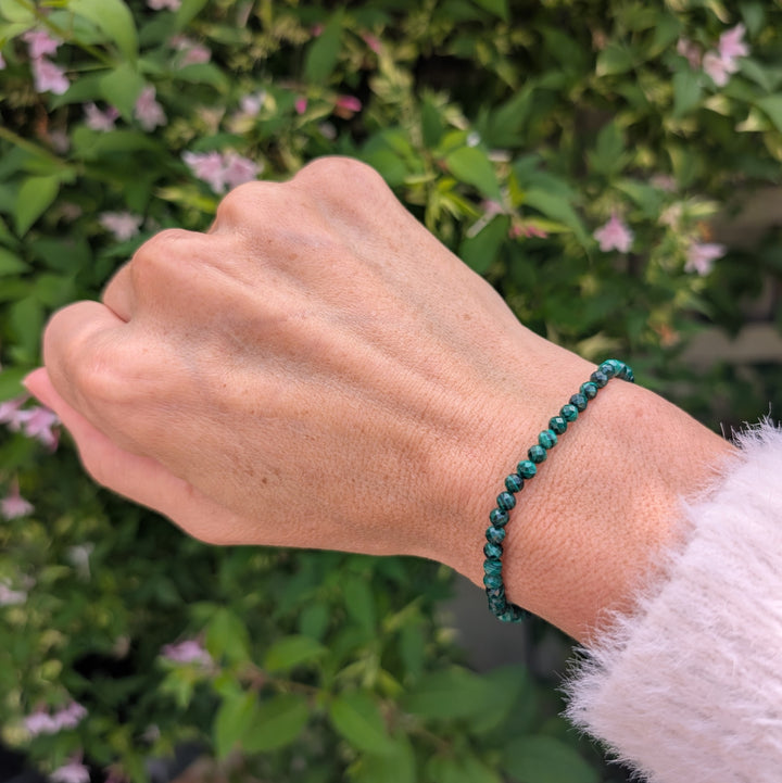 malachite gemstone bracelet