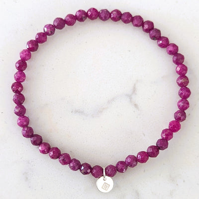 ruby gemstone bracelet