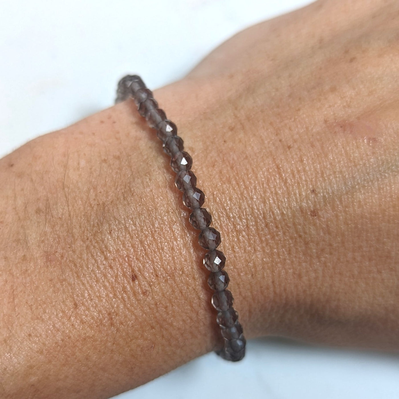 smokey quartz gemstone bracelet