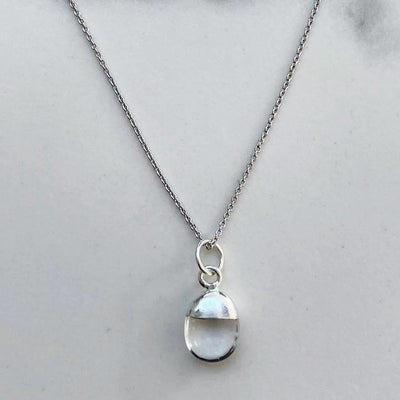 Clear Quartz April birthstone necklace