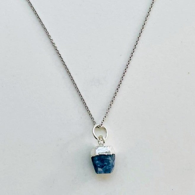 Sapphire September birthstone pendant necklace 