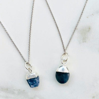 Sapphire September birthstone pendant necklace 