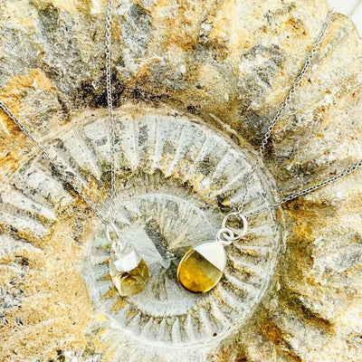 Citrine November birthstone necklace