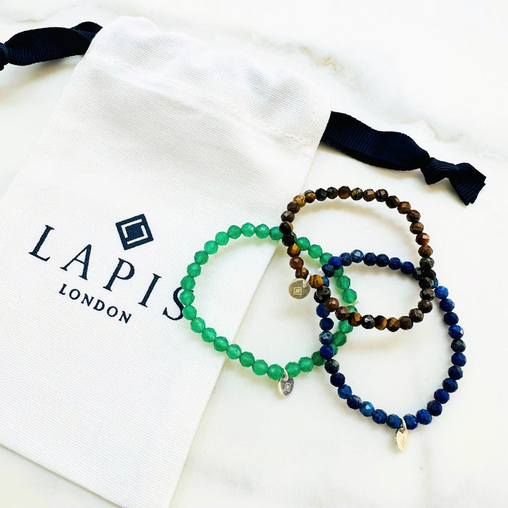 "Hues of Nature" Children's Gemstone Bracelet Set - 4mm Faceted
