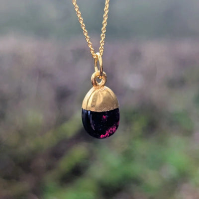 Garnet January birthstone necklace