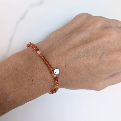 carnelian gemstone bracelet