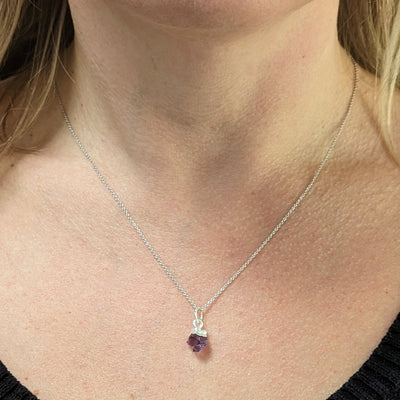 Amethyst February birthstone necklace