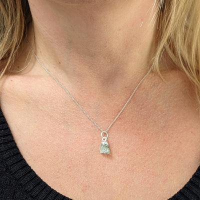 Aquamarine March birthstone necklace 