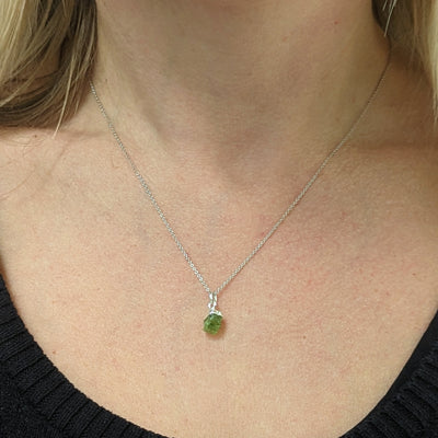 Peridot August birthstone necklace