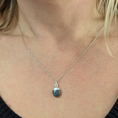 Sapphire September birthstone necklace