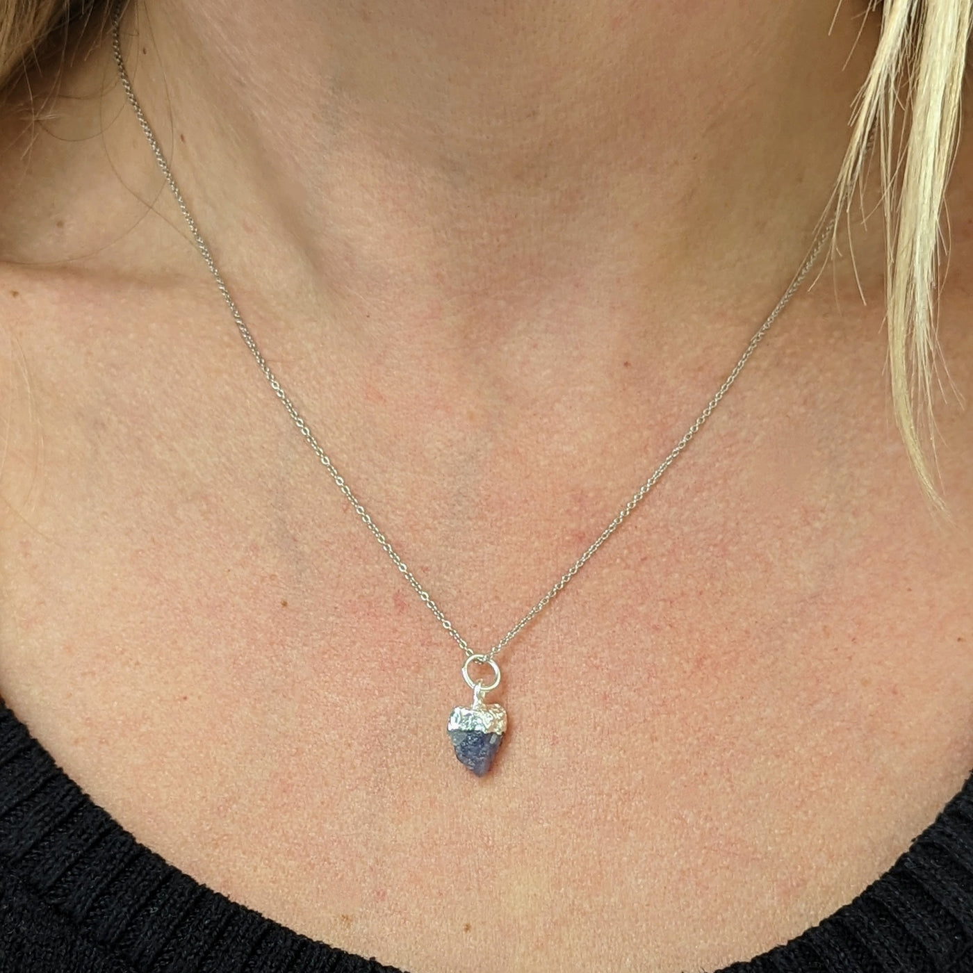 Tanzanite December birthstone necklace