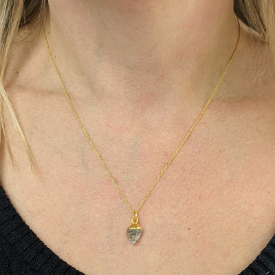 Herkimer Diamond April birthstone necklace