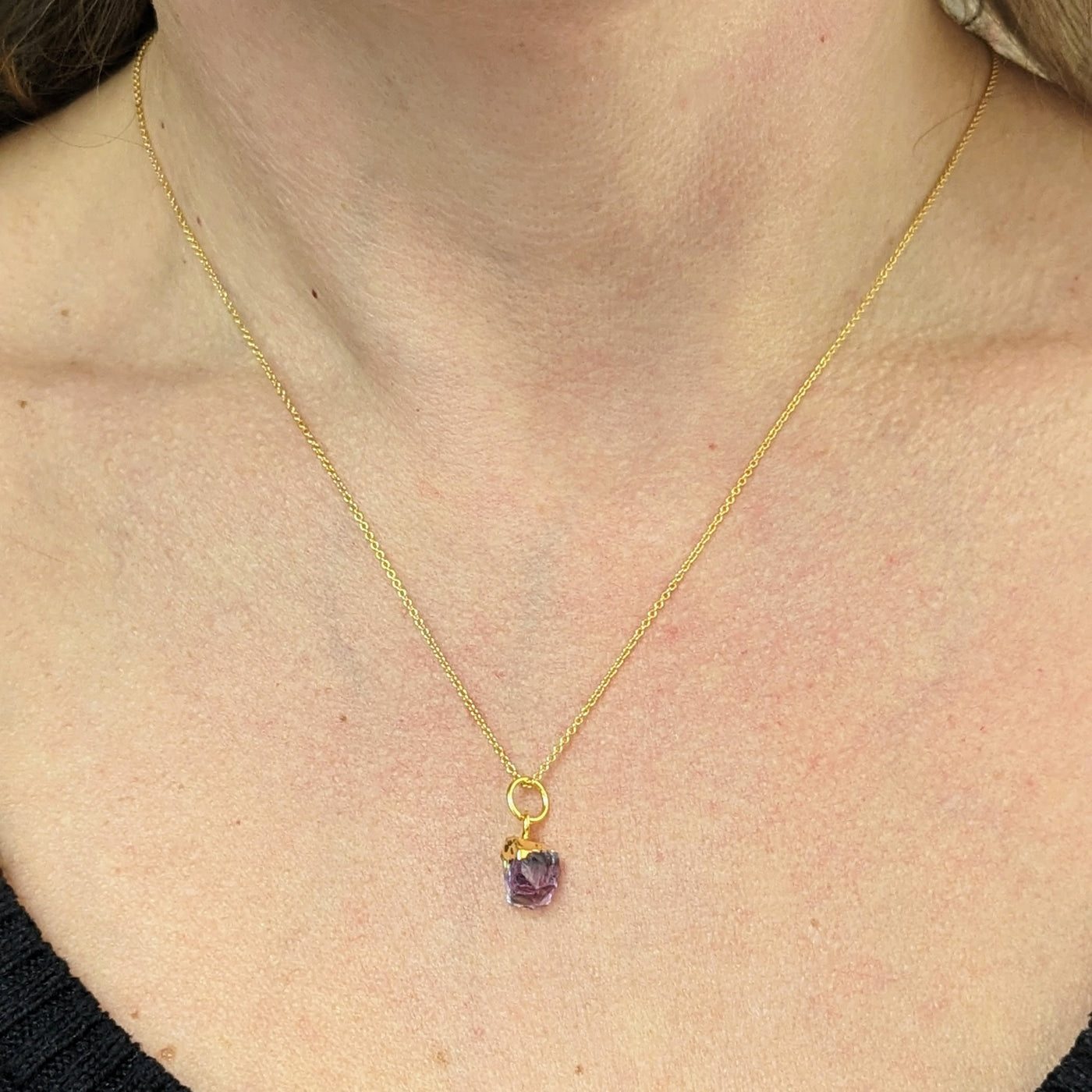 Amethyst February birthstone necklace