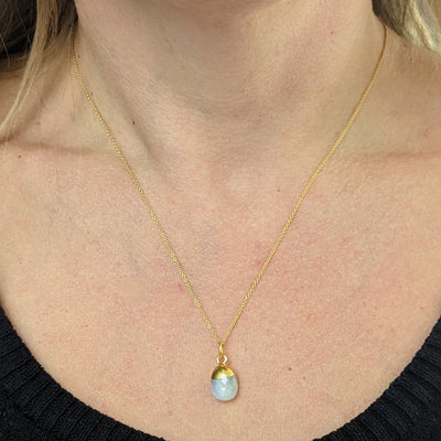 Moonstone June birthstone necklace