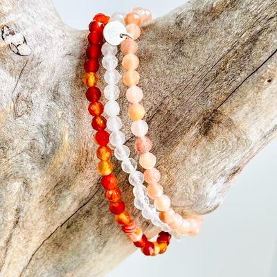 Lapis London Support Through the Menopause Gemstone Bracelet Trio