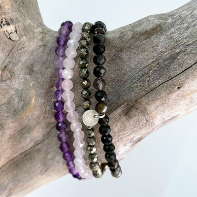 Lapis London Support Through Grief and Hard Times Gemstone Bracelet Quad