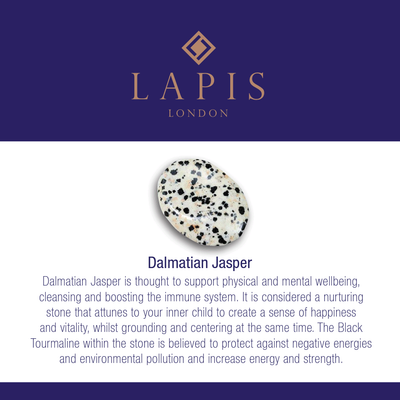 The Hexagon Dalmatian Jasper Gemstone Necklace - Gold Plated