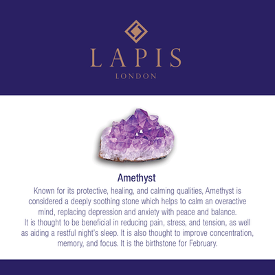 Amethyst Children's Gemstone Bracelet, February/Calm & Protection