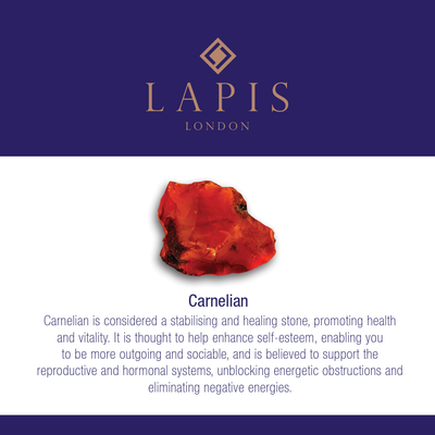 Carnelian Gemstone Bracelet - 4mm Faceted