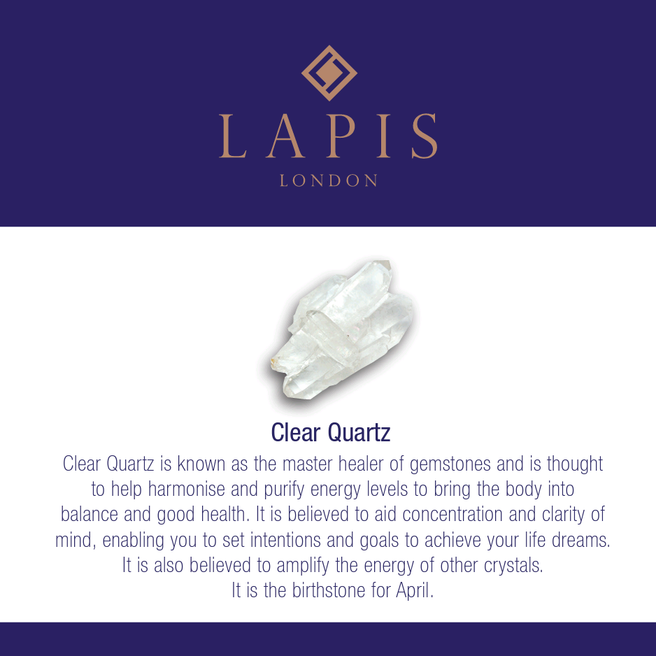 Clear Quartz Gemstone Bracelet - 4mm Faceted