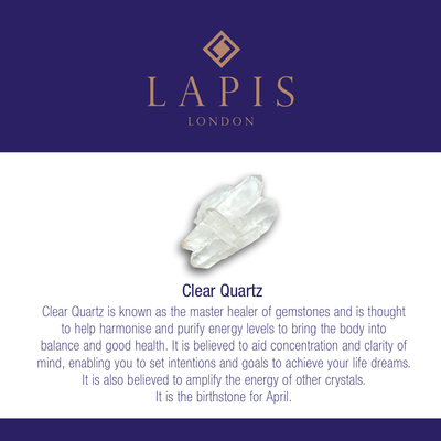 Clear Quartz Gemstone Bracelet - 4mm Faceted