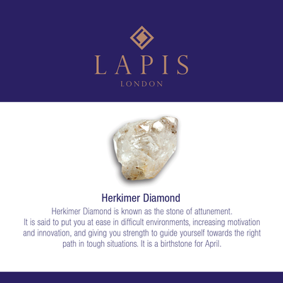 Lapis London Herkimer Diamond gemstone meaning card