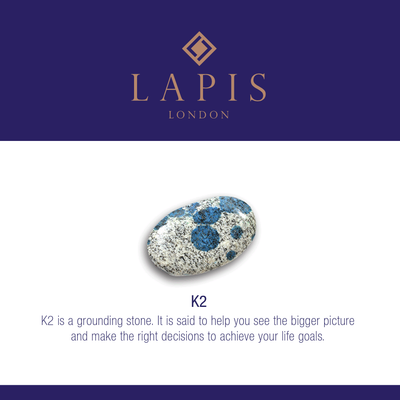 Lapis London K2 gemstone meaning card