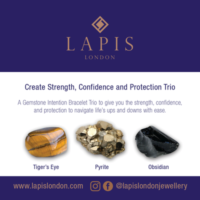 Men's Strength, Confidence and Protection Gemstone Bracelet Trio