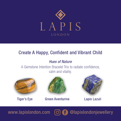 "Hues of Nature" - Happy, Confident and Vibrant Child -  Children's Gemstone Bracelet Set