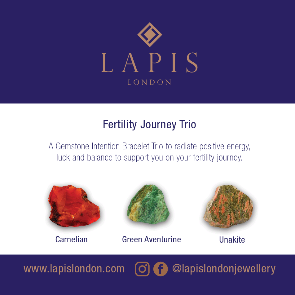 Fertility Journey Gemstone Bracelet Trio - 4mm, Faceted
