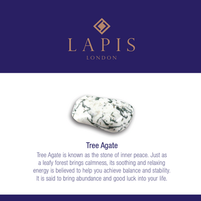 Lapis London Tree Agate gemstone meaning card