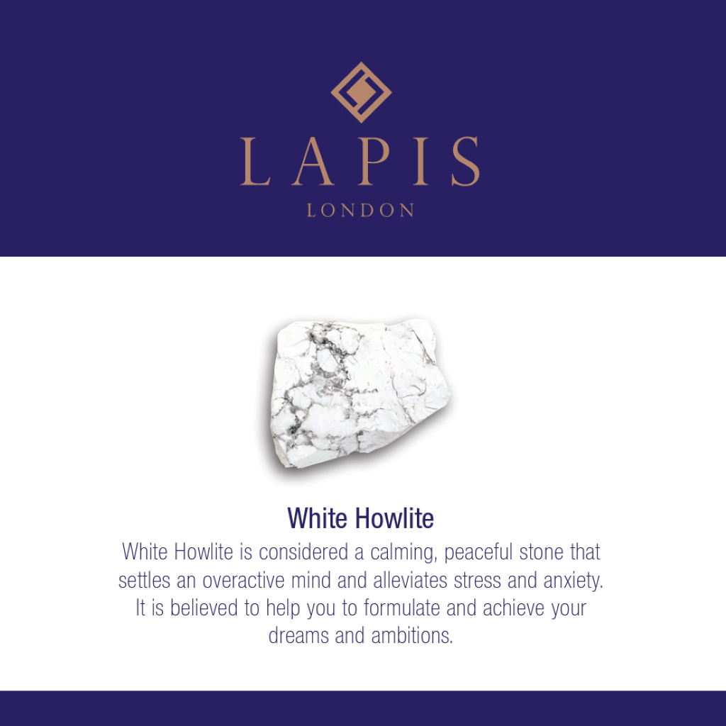 Men's White Howlite Gemstone Bracelet