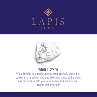 Men's White Howlite Gemstone Bracelet