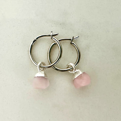 opal October birthstone earrings