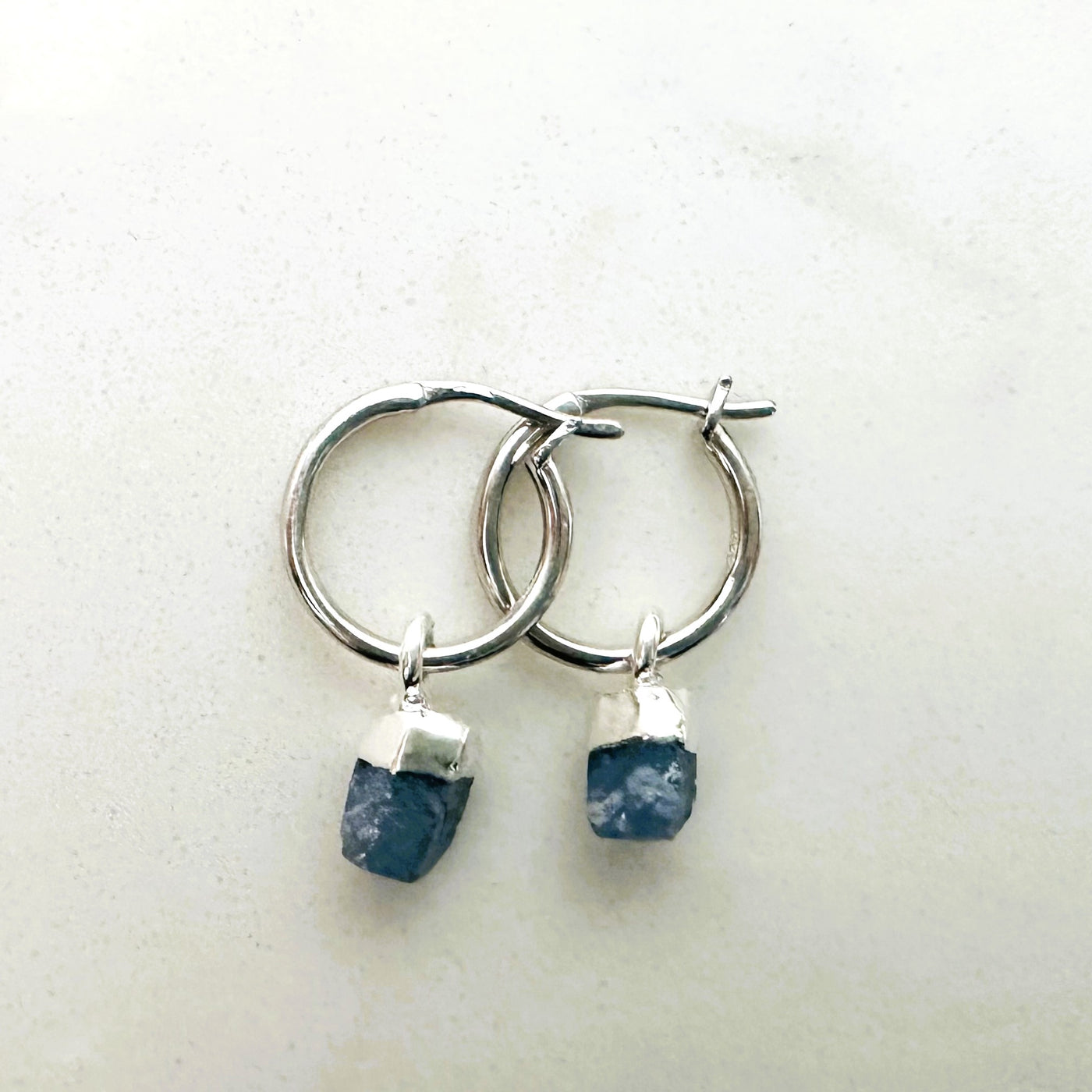 sapphire September birthstone earrings